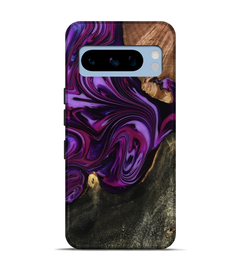 Pixel 8 Pro Wood Live Edge Phone Case - Osvaldo (Purple, 815476)