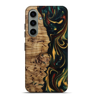 Galaxy S24 Plus Wood Live Edge Phone Case - Darla (Green, 815478)