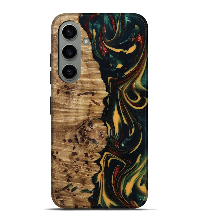 Galaxy S24 Plus Wood Live Edge Phone Case - Darla (Green, 815478)