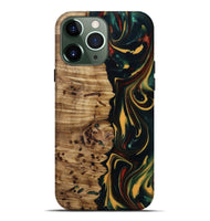 iPhone 13 Pro Max Wood Live Edge Phone Case - Darla (Green, 815478)