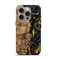 iPhone 16 Pro Wood Live Edge Phone Case - Darla (Green, 815478)