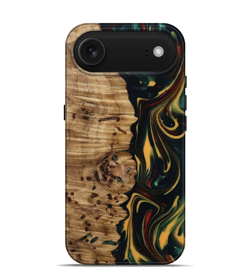 iPhone 17 Air Wood Live Edge Phone Case - Darla (Green, 815478)