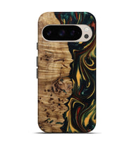 Pixel 10 Pro Wood Live Edge Phone Case - Darla (Green, 815478)