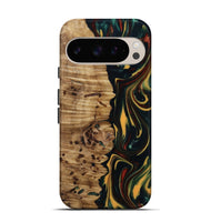 Pixel 9 Pro Wood Live Edge Phone Case - Darla (Green, 815478)