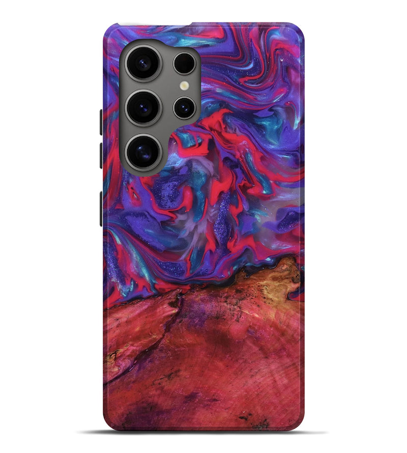 Galaxy S25 Ultra Wood Live Edge Phone Case - Roseann (Purple, 815481)