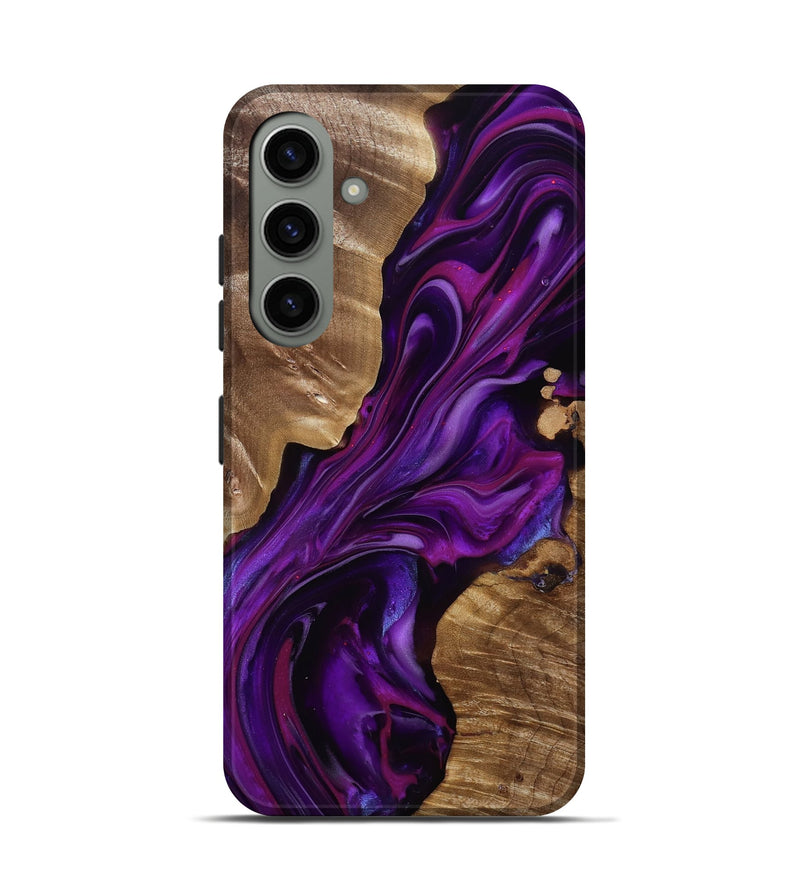 Galaxy S24 Wood Live Edge Phone Case - Tennie (Purple, 815484)