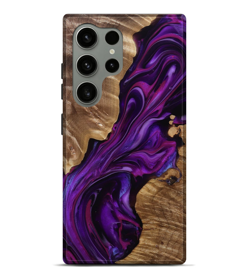 Galaxy S24 Ultra Wood Live Edge Phone Case - Tennie (Purple, 815484)