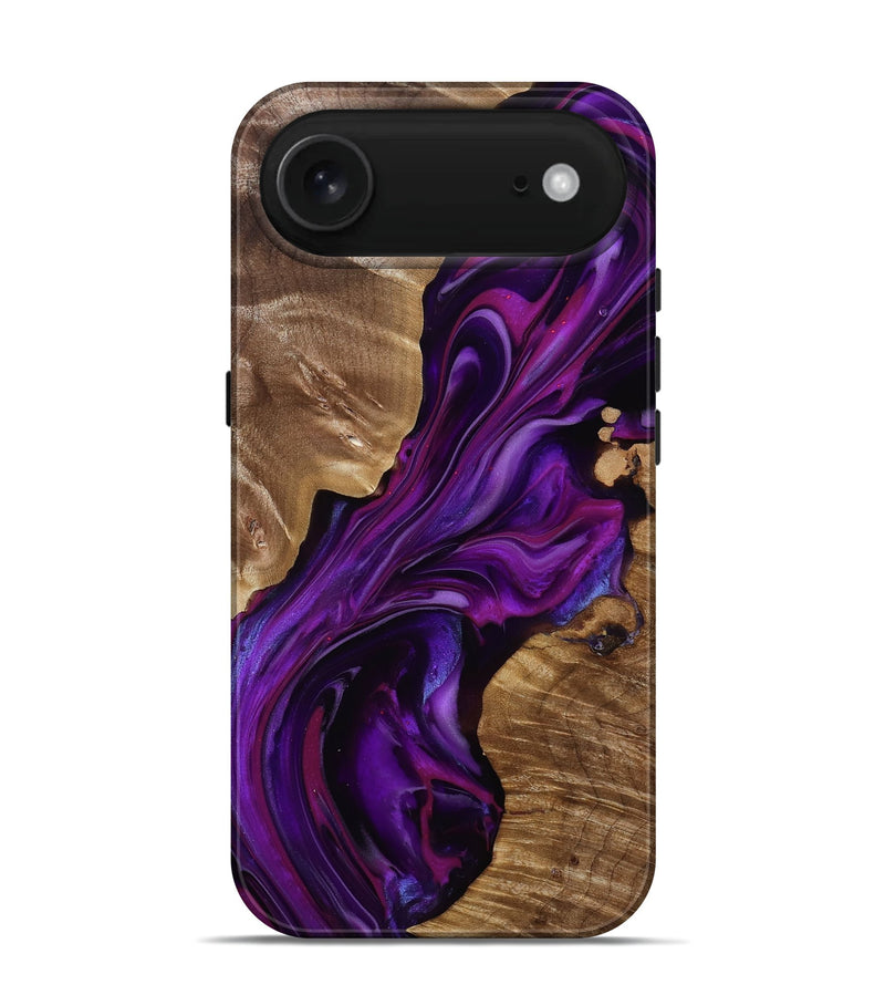iPhone 17 Air Wood Live Edge Phone Case - Tennie (Purple, 815484)