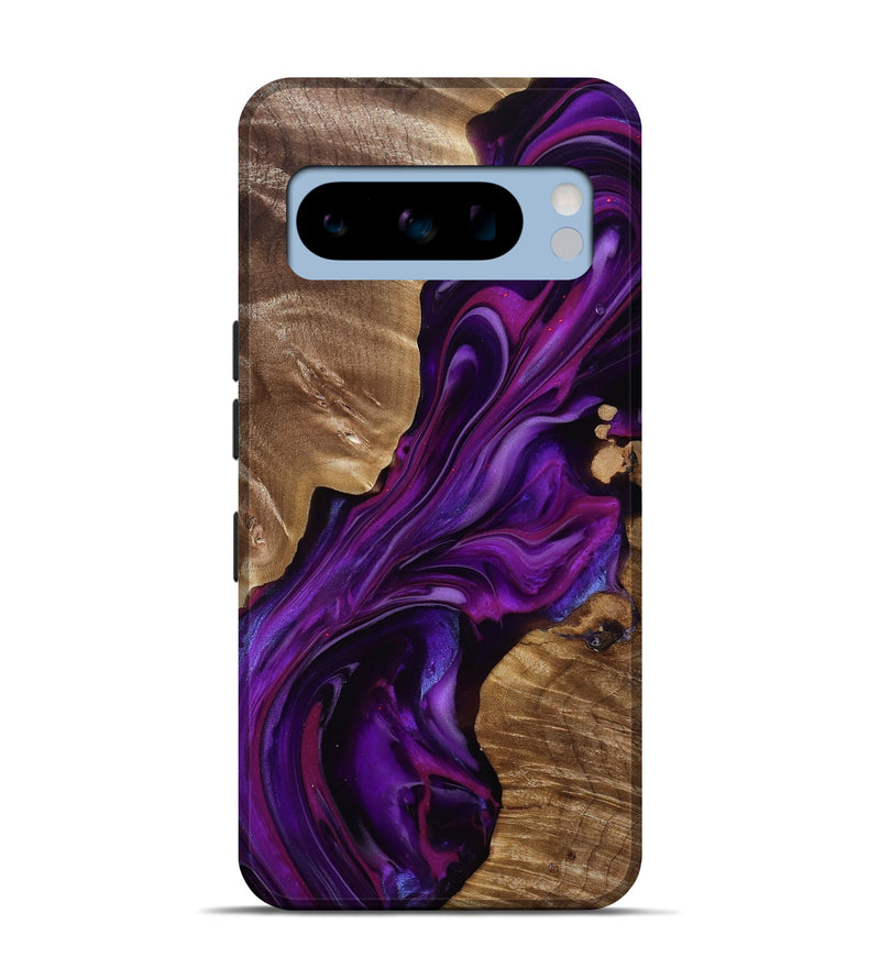 Pixel 8 Pro Wood Live Edge Phone Case - Tennie (Purple, 815484)