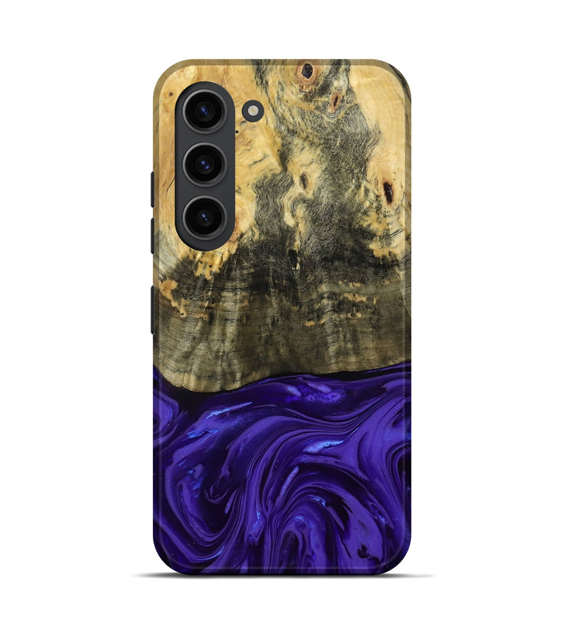Galaxy S23 Wood Live Edge Phone Case - Donavan (Purple, 815486)