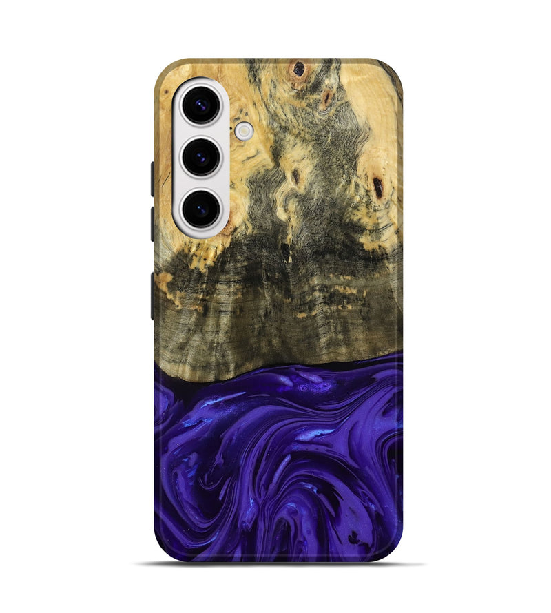 Galaxy S25 Wood Live Edge Phone Case - Donavan (Purple, 815486)