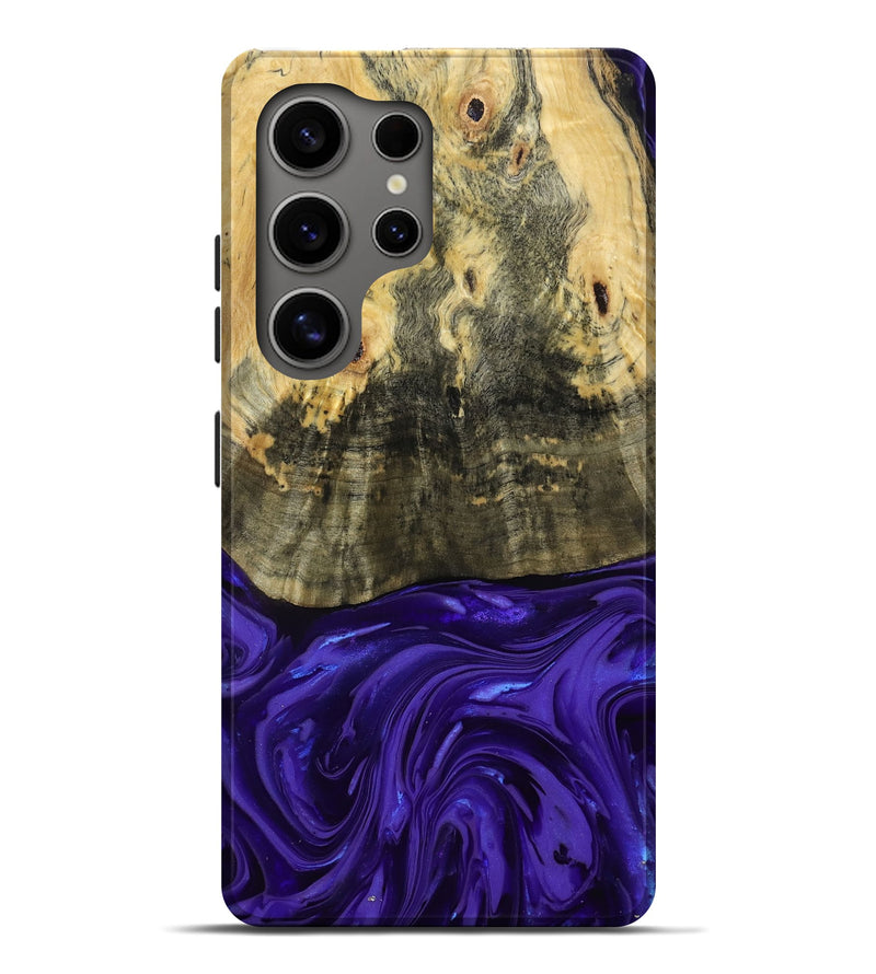 Galaxy S25 Ultra Wood Live Edge Phone Case - Donavan (Purple, 815486)