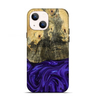 iPhone 13 Wood Live Edge Phone Case - Donavan (Purple, 815486)
