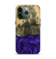 iPhone 13 Pro Wood Live Edge Phone Case - Donavan (Purple, 815486)