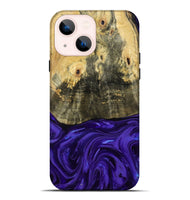iPhone 14 Plus Wood Live Edge Phone Case - Donavan (Purple, 815486)