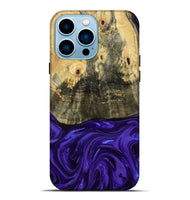 iPhone 14 Pro Max Wood Live Edge Phone Case - Donavan (Purple, 815486)