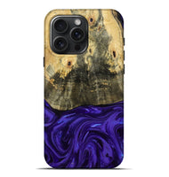 iPhone 16 Pro Max Wood Live Edge Phone Case - Donavan (Purple, 815486)