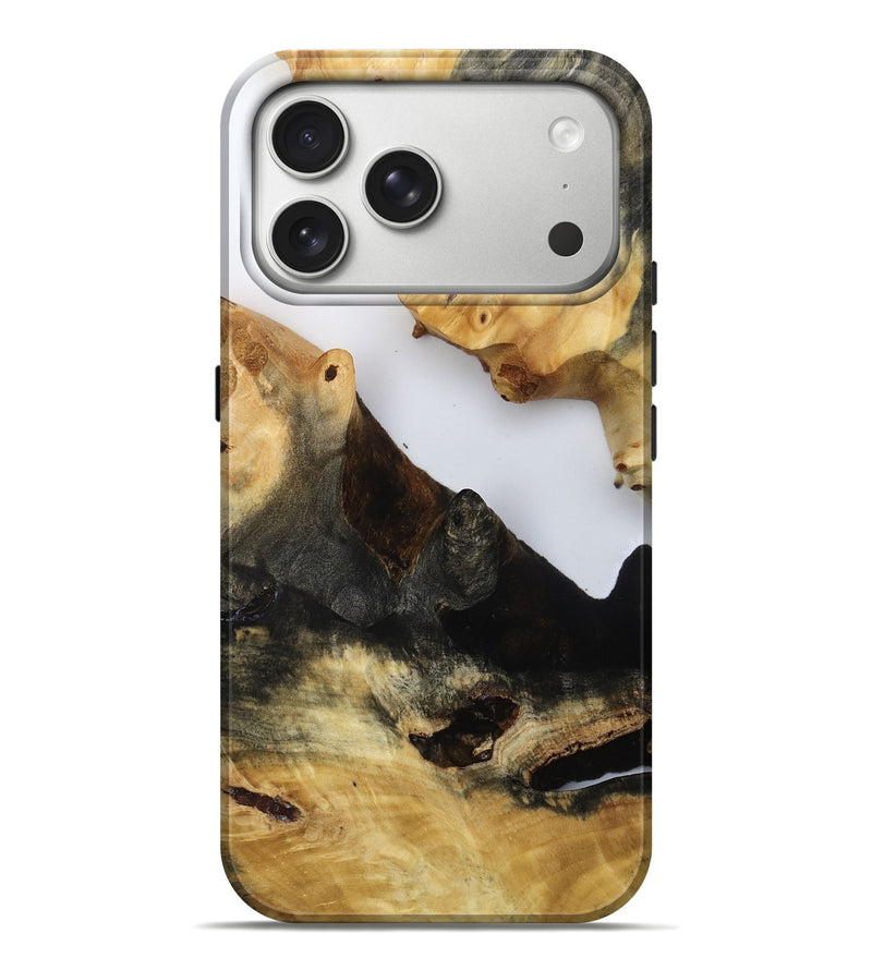 iPhone 17 Pro Max Wood Live Edge Phone Case - Novella (Clear, 815488)
