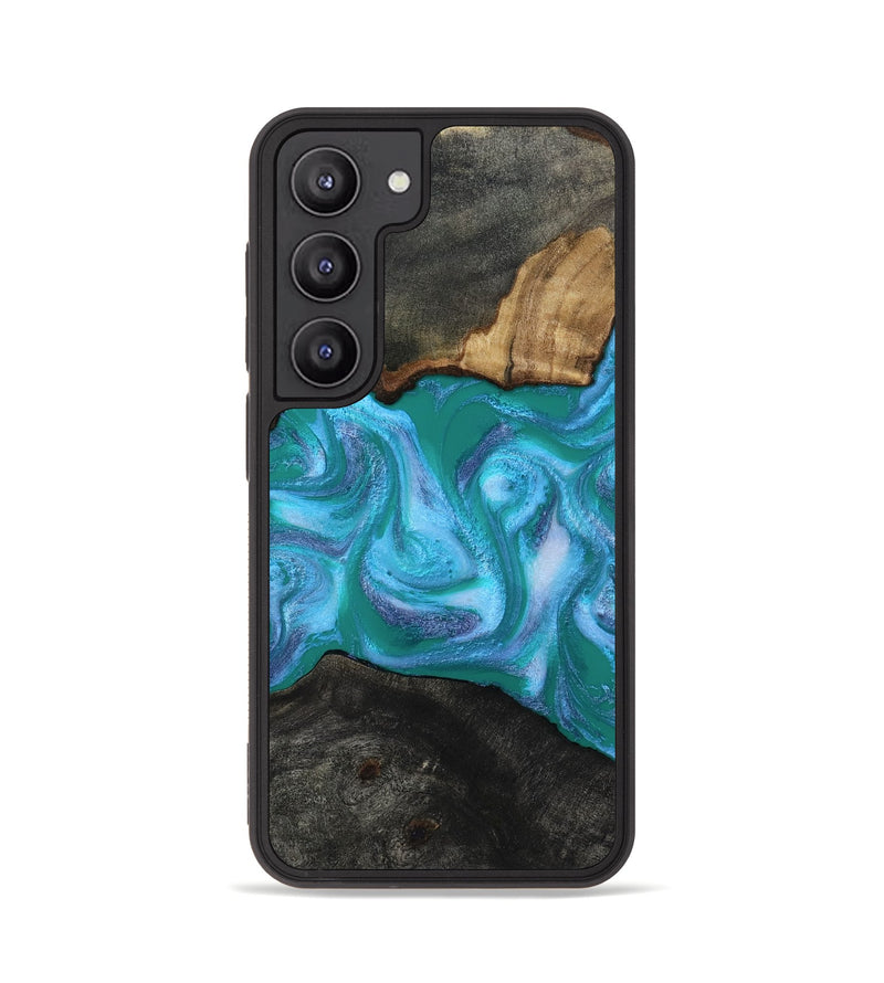 Galaxy S23 Wood Phone Case - Nya (Blue, 815492)