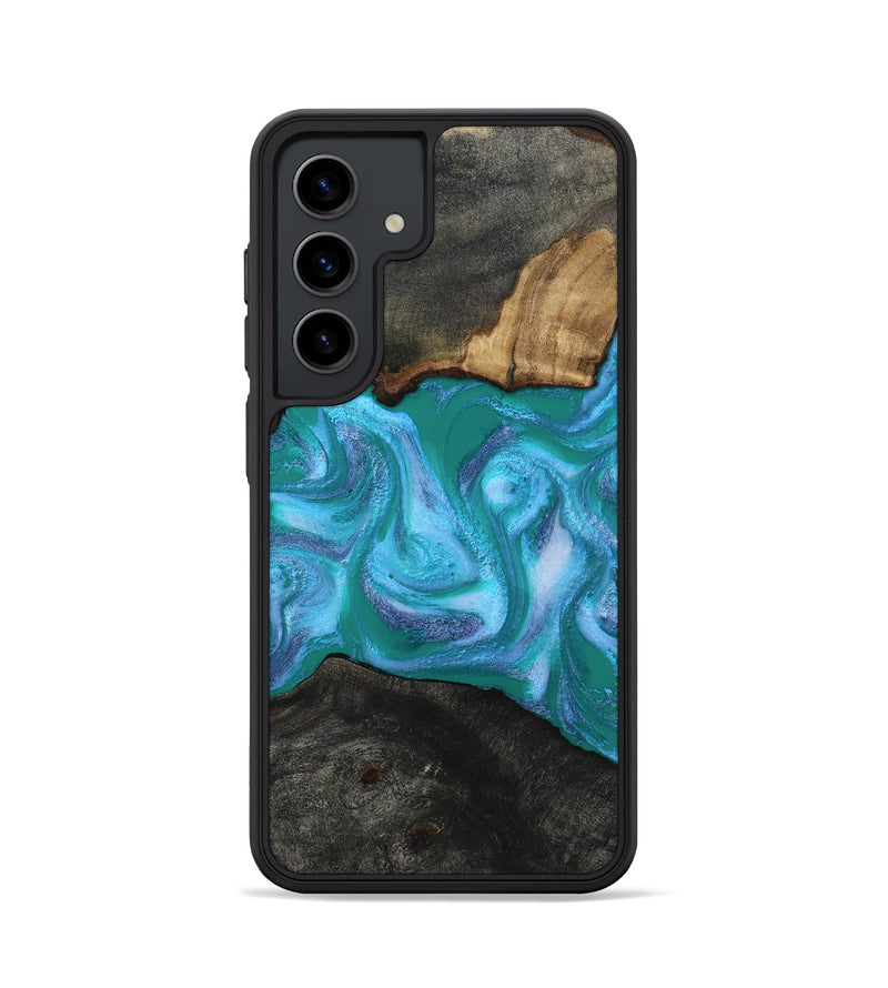 Galaxy S24 Wood Phone Case - Nya (Blue, 815492)