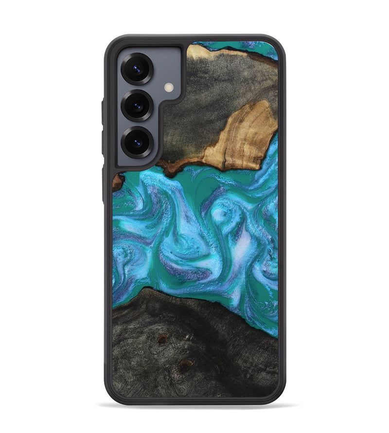 Galaxy S25 Plus Wood Phone Case - Nya (Blue, 815492)