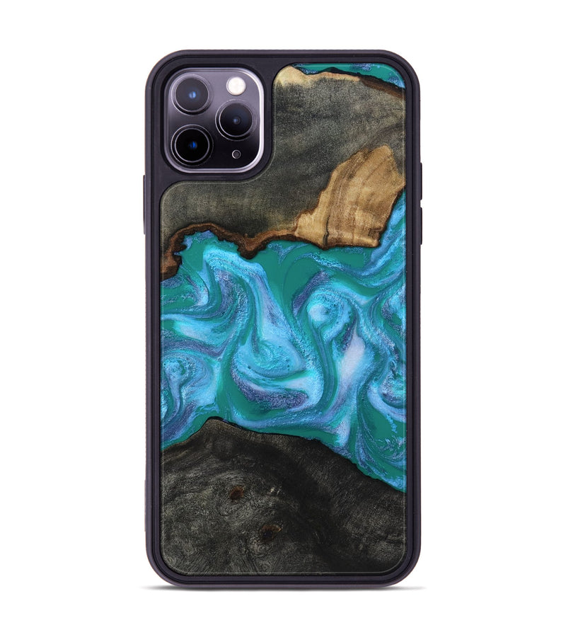 iPhone 11 Pro Max Wood Phone Case - Nya (Blue, 815492)
