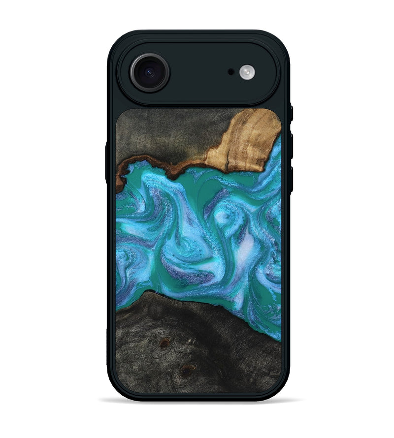 iPhone 17 Air Wood Phone Case - Nya (Blue, 815492)