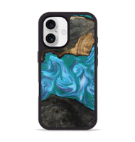 iPhone 17 Wood Phone Case - Nya (Blue, 815492)