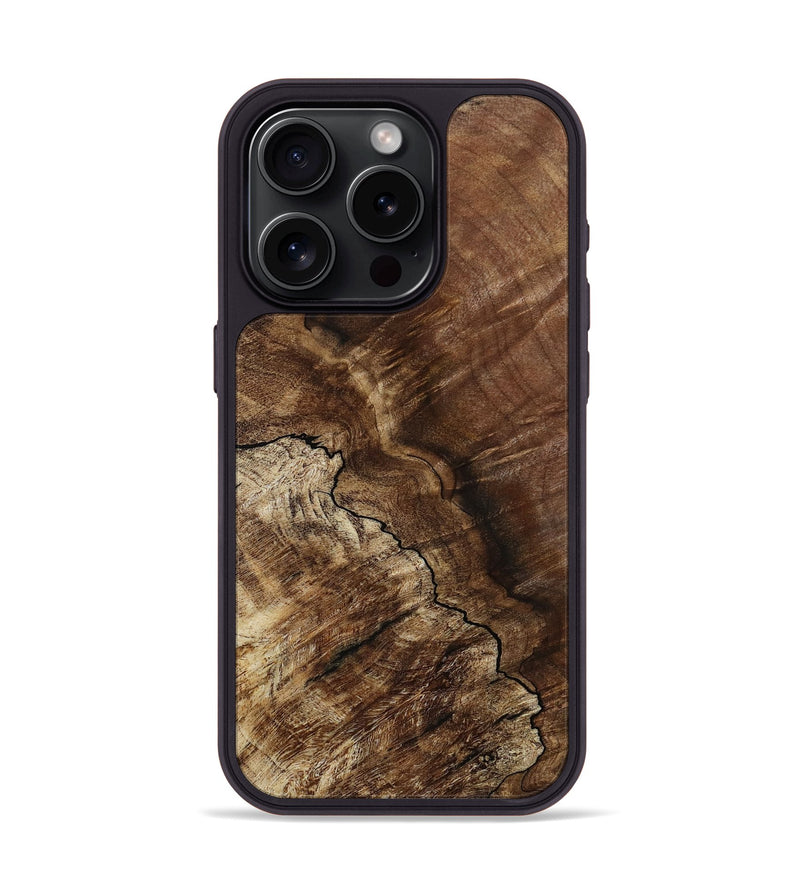 iPhone 15 Pro Wood Phone Case - Warren (Wood Burl, 815500)