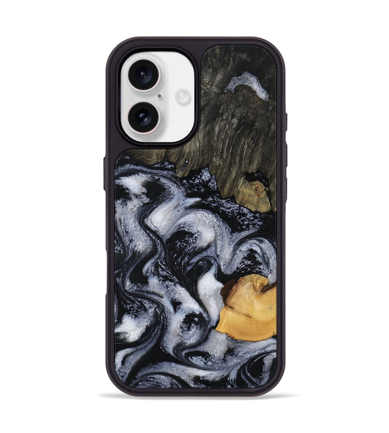 iPhone 17 Wood Phone Case - Zora (Black & White, 815510)