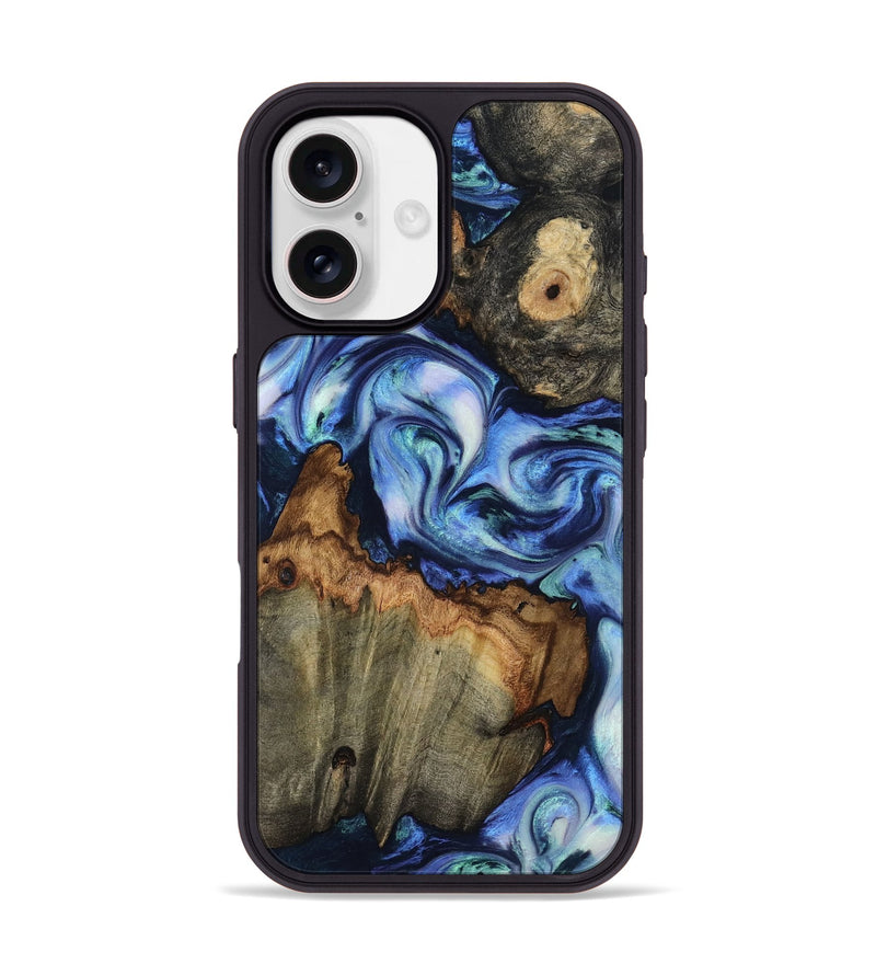 iPhone 17 Wood Phone Case - Gus (Blue, 815522)