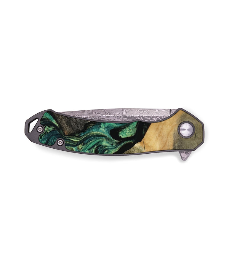 EDC Wood Pocket Knife - Tayler (Green, 815525)