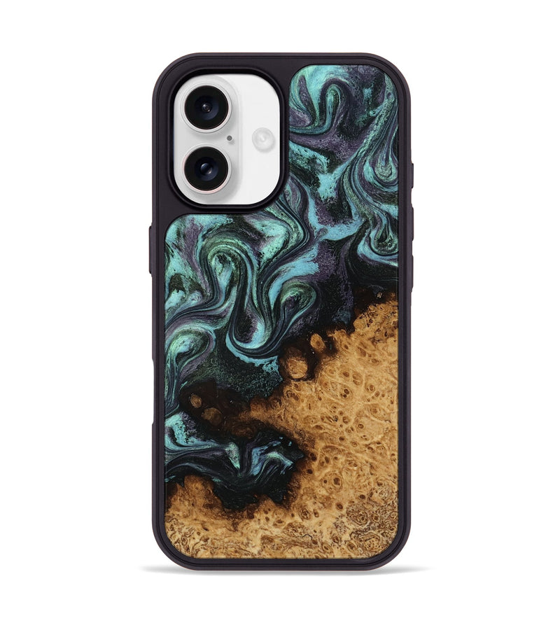 iPhone 17 Wood Phone Case - Cali (Green, 815527)