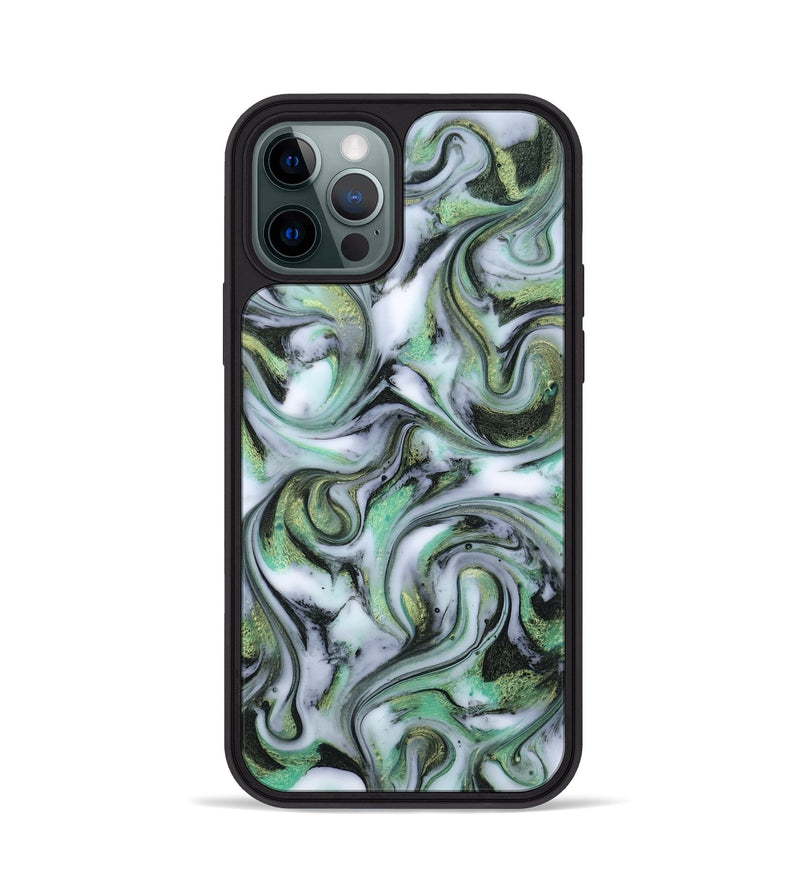 iPhone 12 Pro ResinArt Phone Case - Justine (Green, 815528)