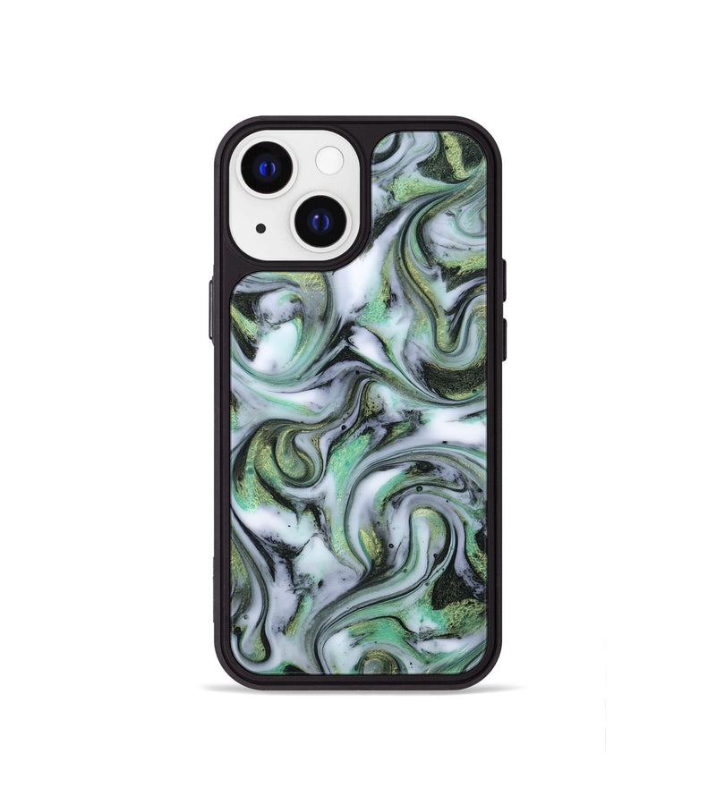 iPhone 13 mini ResinArt Phone Case - Justine (Green, 815528)