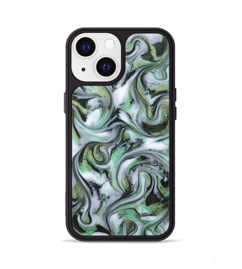 iPhone 13 ResinArt Phone Case - Justine (Green, 815528)