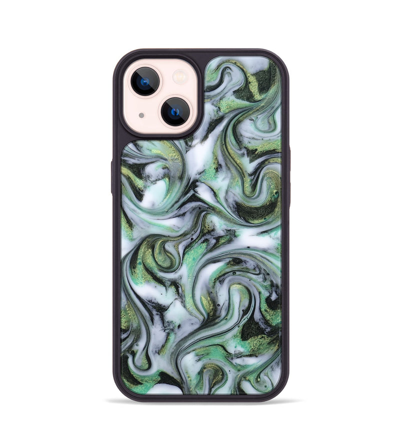 iPhone 14 ResinArt Phone Case - Justine (Green, 815528)