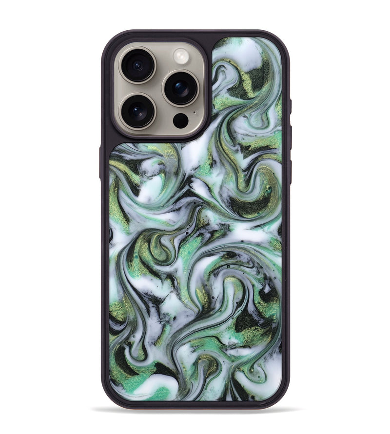 iPhone 15 Pro Max ResinArt Phone Case - Justine (Green, 815528)