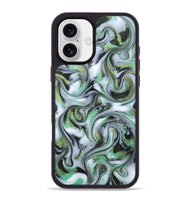 iPhone 16 Plus ResinArt Phone Case - Justine (Green, 815528)