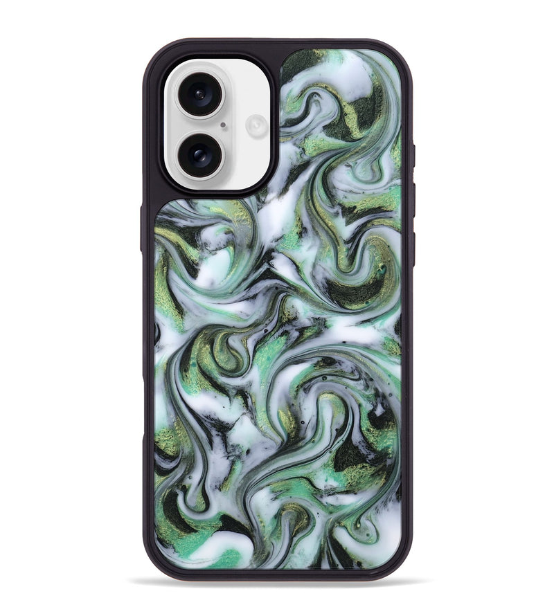 iPhone 16 Plus ResinArt Phone Case - Justine (Green, 815528)