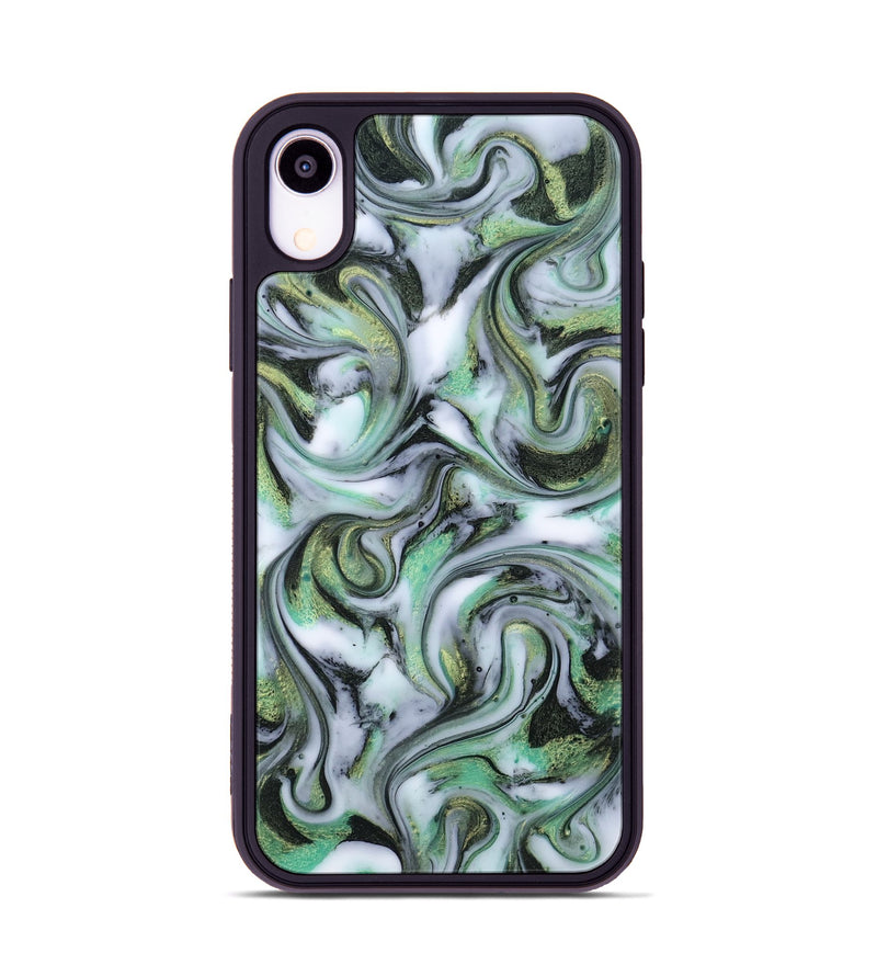 iPhone Xr ResinArt Phone Case - Justine (Green, 815528)