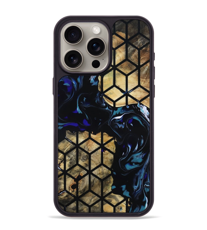 iPhone 15 Pro Max Wood Phone Case - Kittie (Pattern, 815544)