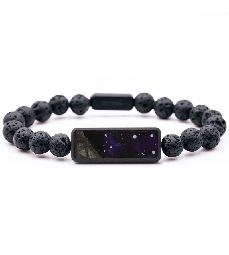 Lava Bead ResinArt Bracelet - Celeste (Cosmos, 815583)
