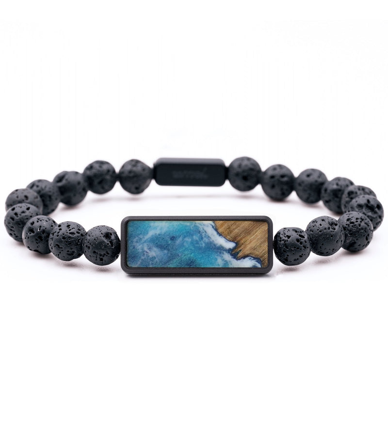 Lava Bead Wood Bracelet - Chloe (Coastal, 815623)
