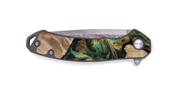 EDC Wood Pocket Knife - Deron (Green, 815658)
