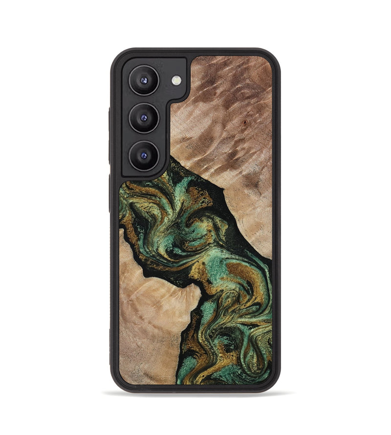 Galaxy S23 Wood Phone Case - Deron (Green, 815658)