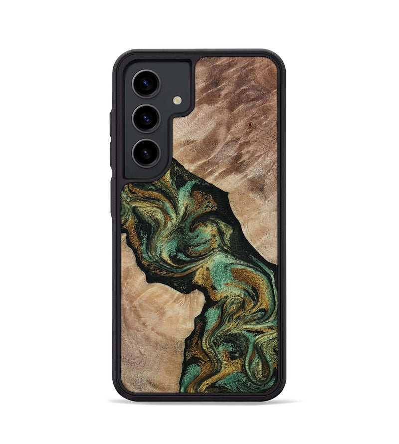 Galaxy S24 Wood Phone Case - Deron (Green, 815658)