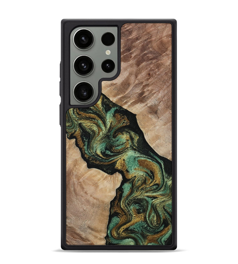 Galaxy S24 Ultra Wood Phone Case - Deron (Green, 815658)
