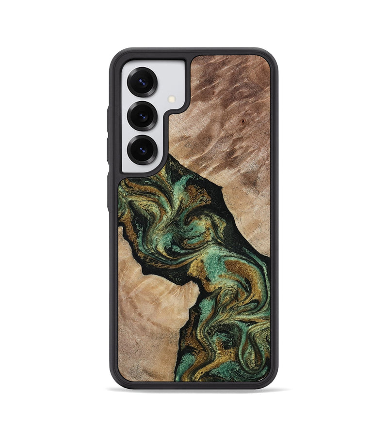 Galaxy S25 Wood Phone Case - Deron (Green, 815658)