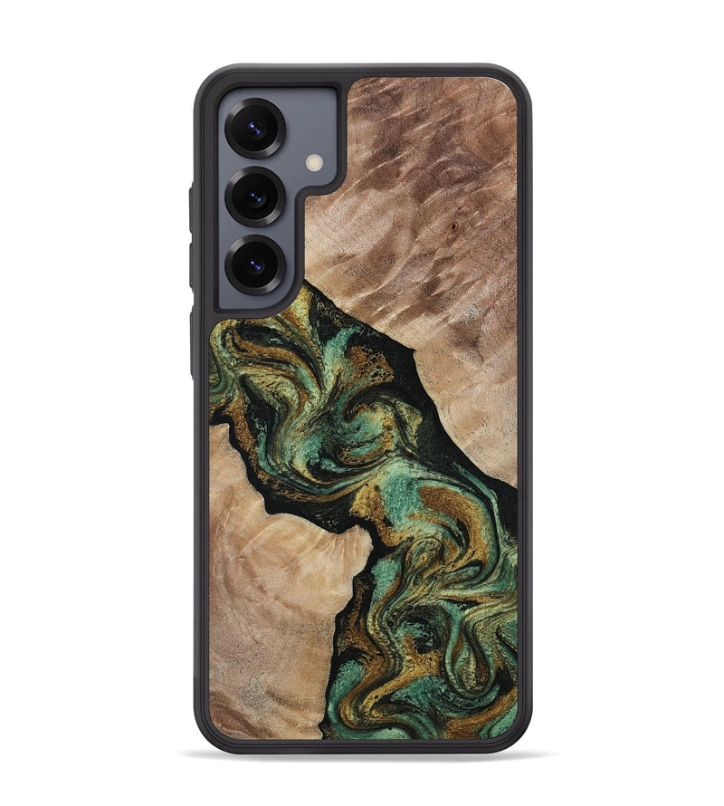 Galaxy S25 Plus Wood Phone Case - Deron (Green, 815658)
